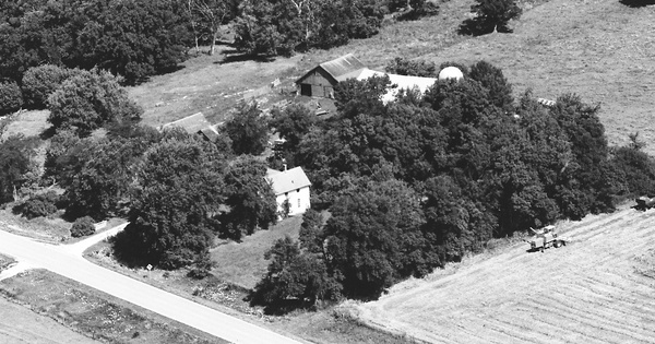 Vintage Aerial photo from 1983 in Jones County, IA