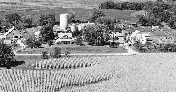 Vintage Aerial photo from 1979 in Madison County, IA
