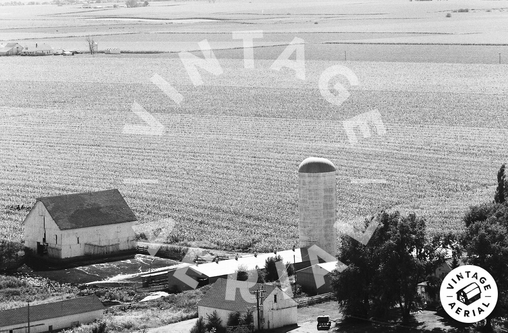 Vintage Aerial Iowa Mahaska County 1976 60HMA12