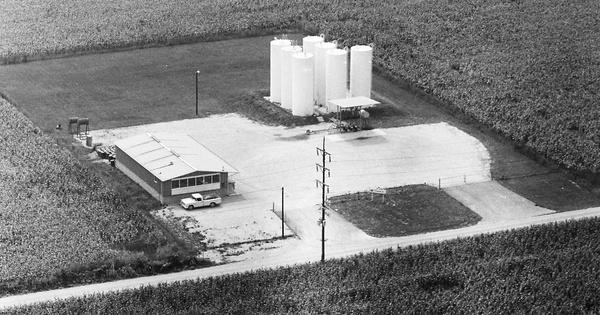 Vintage Aerial photo from 1970 in Morgan County, IN