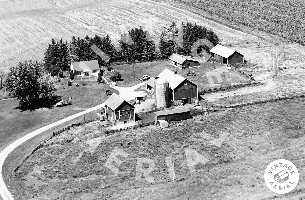 Vintage Aerial Iowa Clayton County 1971 21ICL1