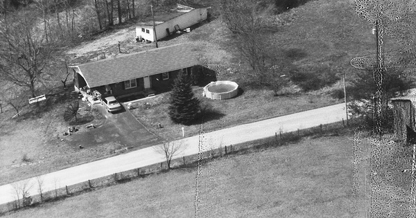 Vintage Aerial photo from 2001 in Menifee County, KY