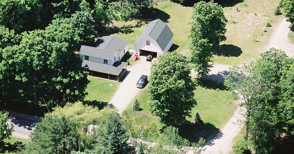 Vintage Aerial photo from 2001 in Charlevoix County, MI