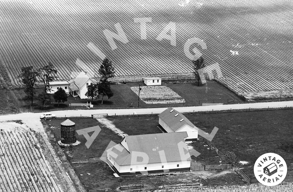 Vintage Aerial Indiana Tipton County 1964 8RTI38