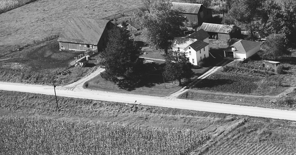 Vintage Aerial photo from 1969 in Clinton County, IA
