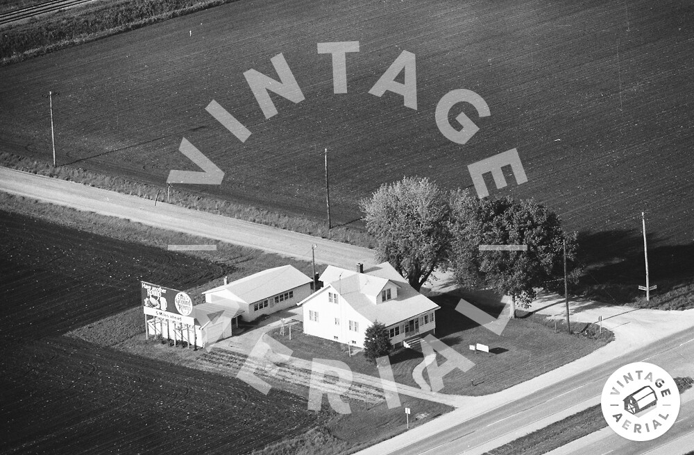 Vintage Aerial Iowa Des Moines County 1977 51NDM32