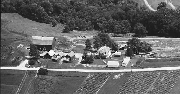 Vintage Aerial photo from 1968 in Houston County, MN