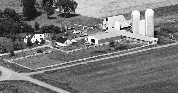 Vintage Aerial photo from 1983 in Pine County, MN