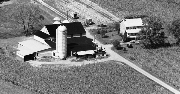 Vintage Aerial photo from 1984 in Lycoming County, PA