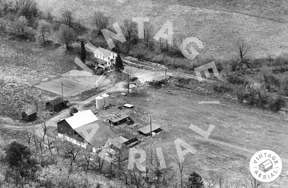 Vintage Aerial Pennsylvania Luzerne County 1963 1CLU23