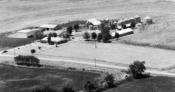 Vintage Aerial photo from 1980 in Cooper County, MO