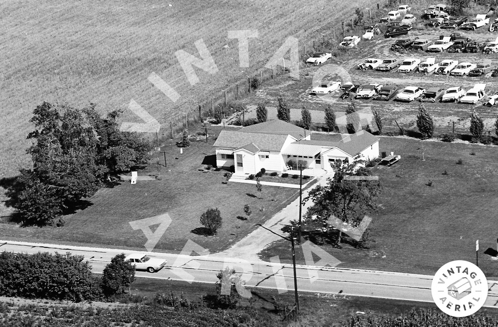 Vintage Aerial Indiana Adams County 1967 67EAD33