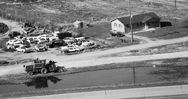 Vintage Aerial photo from 1984 in Pemiscot County, MO