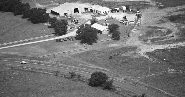 Vintage Aerial photo from 1990 in Hopkins County, TX