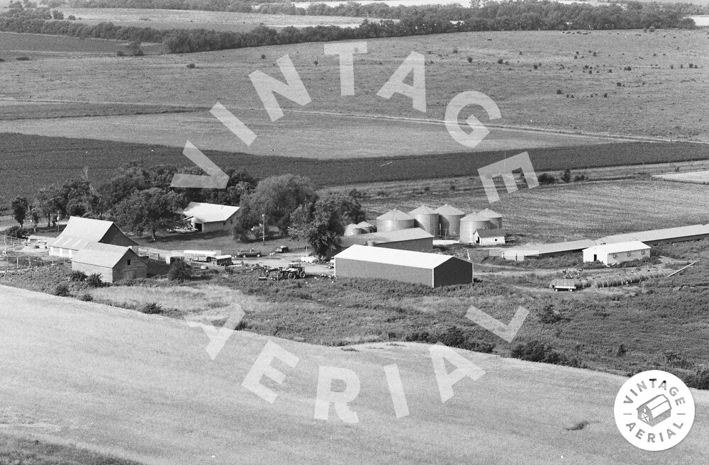 Vintage Aerial Kansas Anderson County 1979 3RAN4