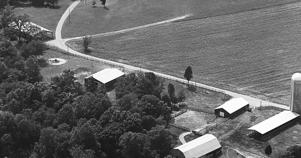 Vintage Aerial photo from 1982 in Lawrence County, TN