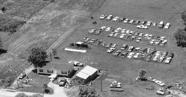 Vintage Aerial photo from 1999 in Callaway County, MO