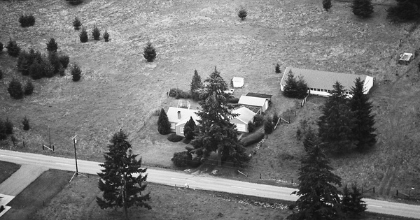 Vintage Aerial photo from 1971 in Thurston County, WA