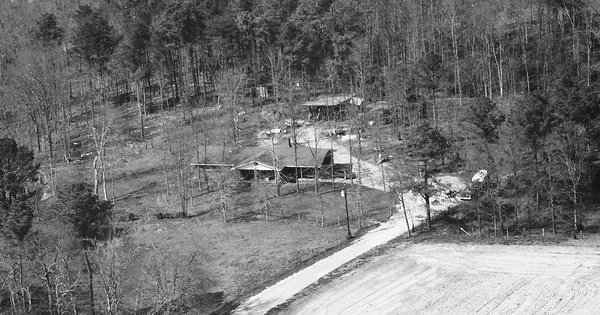 Vintage Aerial photo from 1990 in DeKalb County, AL