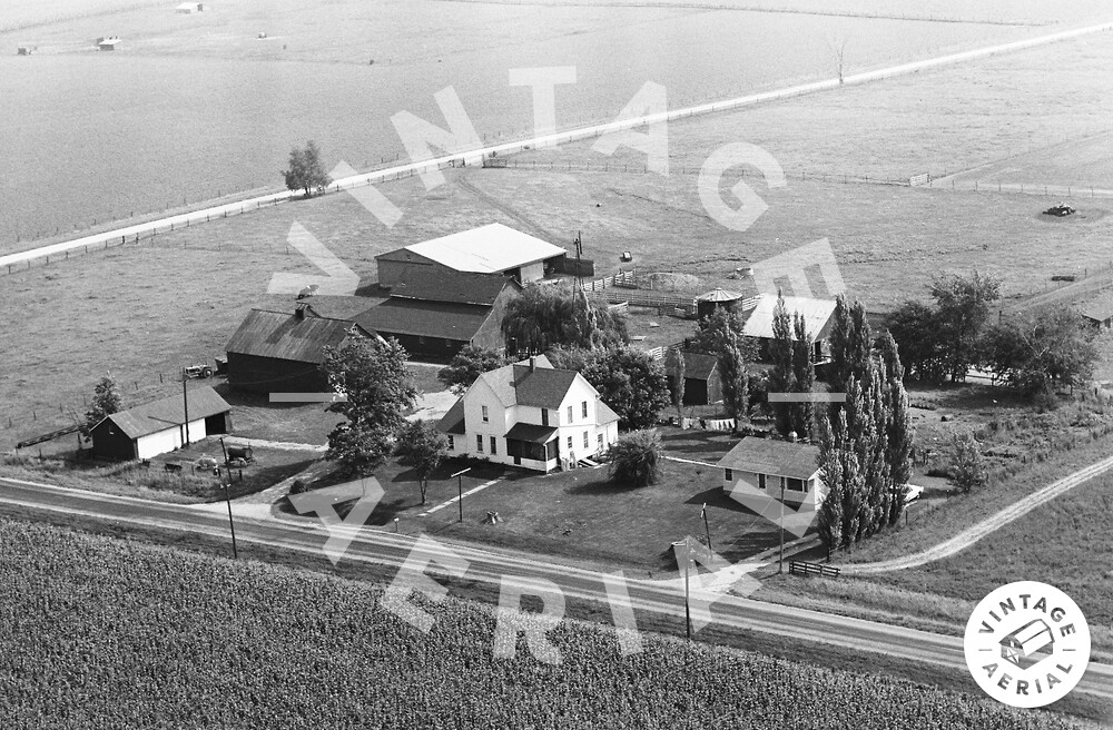 Vintage Aerial Illinois Bureau County 1970 27HBU8