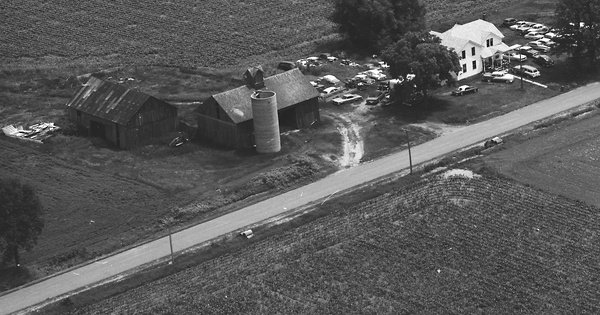 Vintage Aerial photo from 1977 in Waushara County, WI