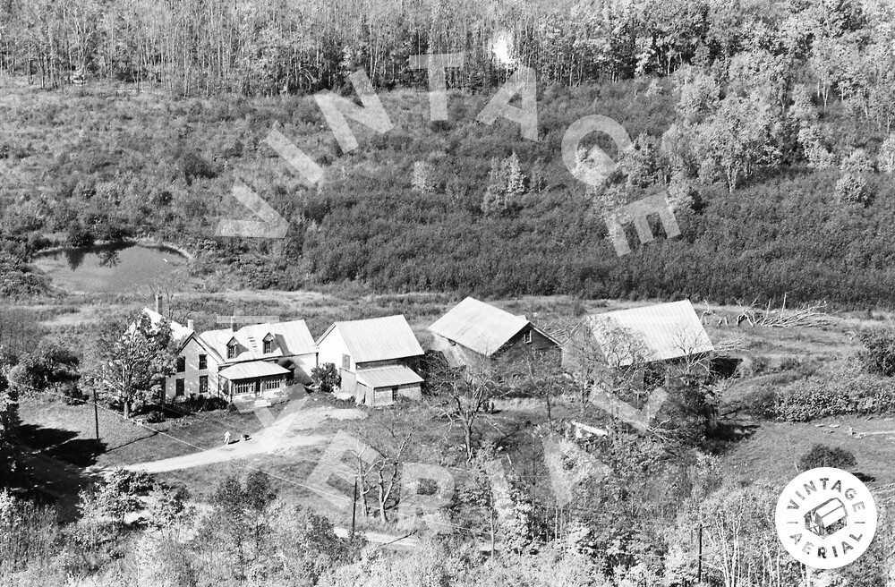 Vintage Aerial Maine Franklin County 1963 2LFR16