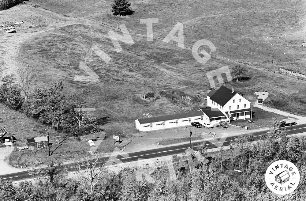 Vintage Aerial Maine Franklin County 1963 2LFR29
