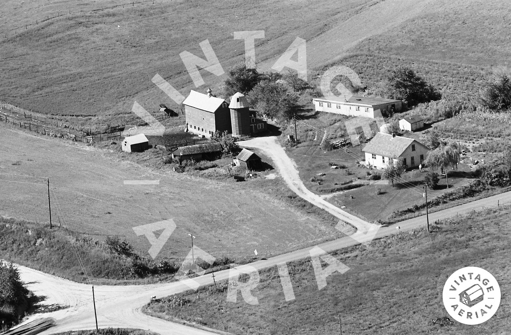 Vintage Aerial Wisconsin Dunn County 1968 17QDU35