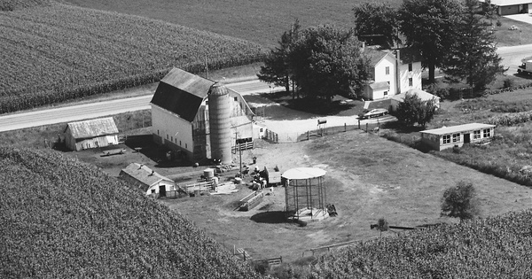 Vintage Aerial photo from 1978 in Grant County, WI