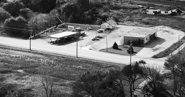 Vintage Aerial photo from 1974 in Kenosha County, WI