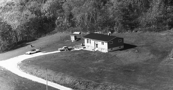 Vintage Aerial photo from 1973 in La Crosse County, WI