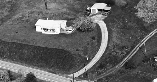 Vintage Aerial photo from 1984 in Roane County, WV