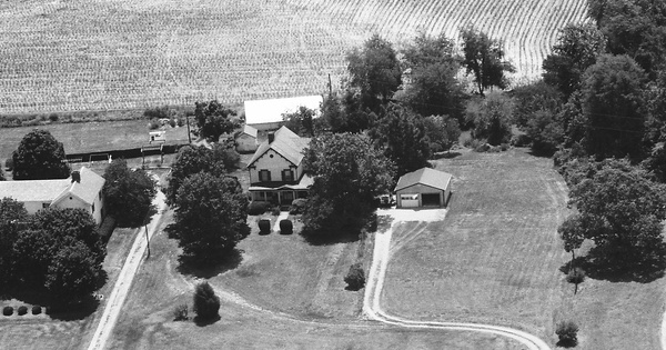 Vintage Aerial photo from 1991 in Prince Edward County, VA