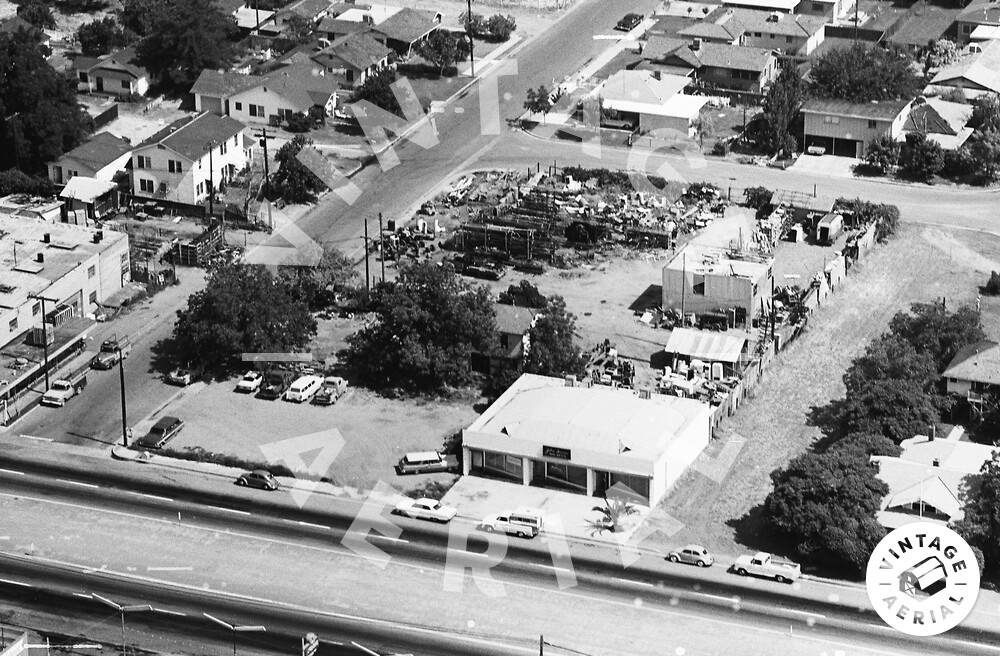 Vintage Aerial California Tulare County 1967 39XVI29
