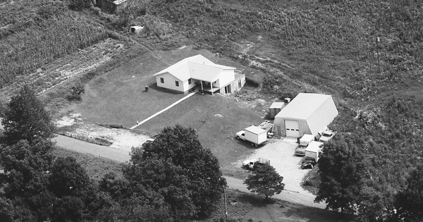 Vintage Aerial photo from 1983 in Clay County, WV