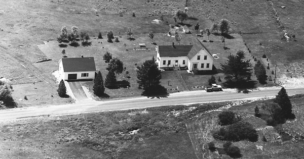 Vintage Aerial photo from 1966 in Lincoln County, ME