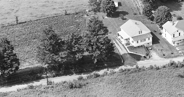 Vintage Aerial photo from 1963 in Sullivan County, PA