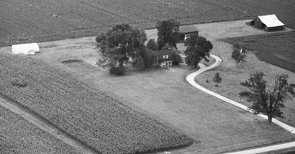 Vintage Aerial photo from 1988 in Knox County, IL