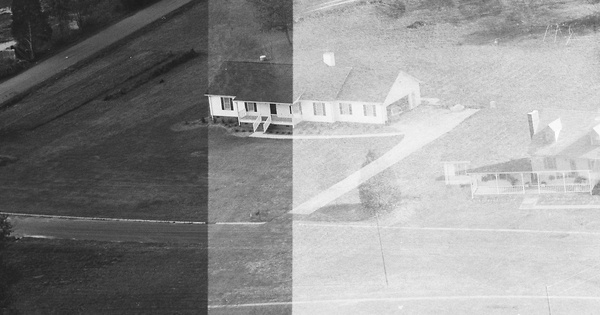 Vintage Aerial photo from 1990 in Greenville County, SC