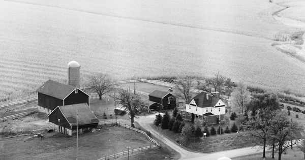 Vintage Aerial photo from 1982 in Dodge County, WI