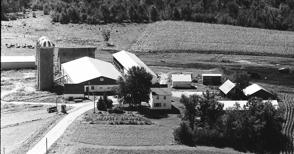 Vintage Aerial photo from 1972 in Dunn County, WI