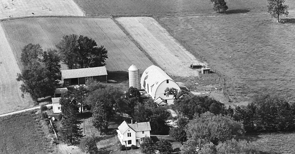 Vintage Aerial photo from 1964 in Dodge County, WI