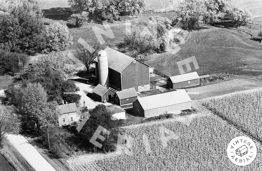 Vintage Aerial Wisconsin Walworth County 1964 52CWA2