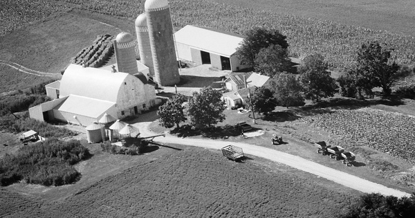 Vintage Aerial photo from 1978 in Vernon County, WI