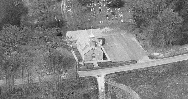 Vintage Aerial photo from 1994 in Lancaster County, VA