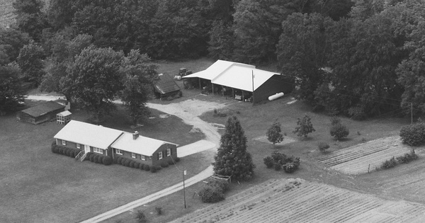 Vintage Aerial photo from 1996 in Isle of Wight County, VA
