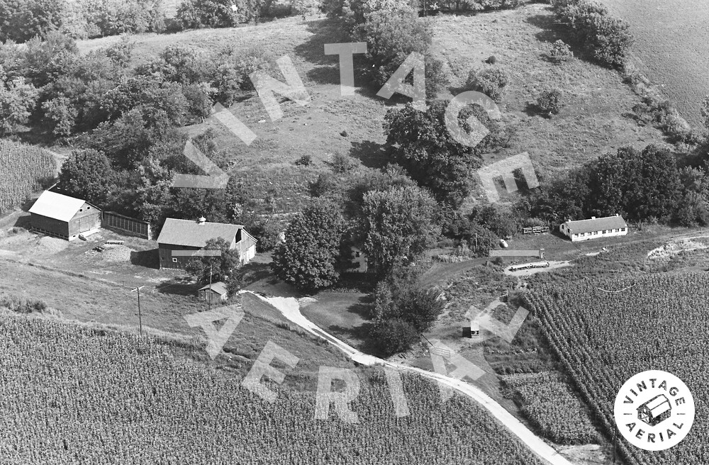 Vintage Aerial Illinois Carroll County 1965 4BCA12