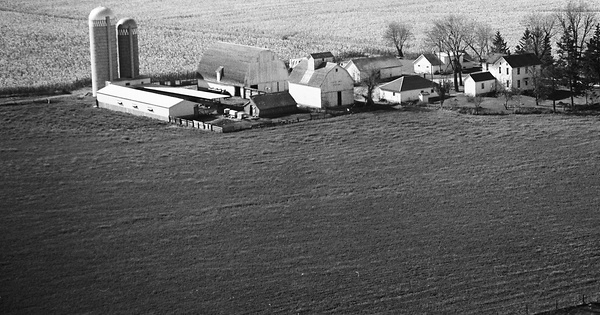Vintage Aerial photo from 1967 in Carroll County, IL