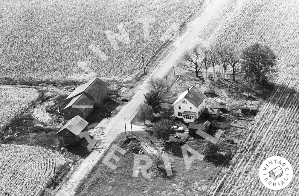 Vintage Aerial Illinois Stephenson County 1964 82ISTN5