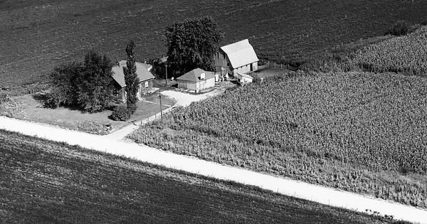 Vintage Aerial photo from 1971 in Adams County, IL